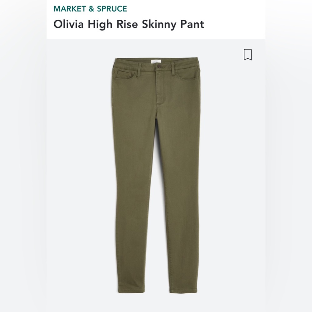 Market & Spruce Olive Pants